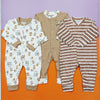 Pack of 3 Bluefly Sleep Suits - Brown Bears & Lining