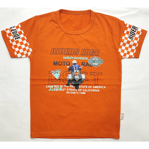 T-Shirt - Moto Racing - Orange