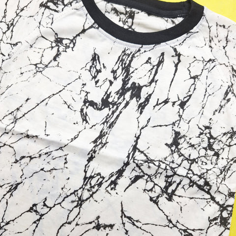 Super Kid - T-Shirt & Denim Shorts - Abstract