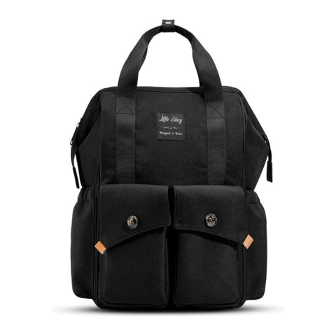 Ellie & Luke - Waterproof Diaper Backpack - Black