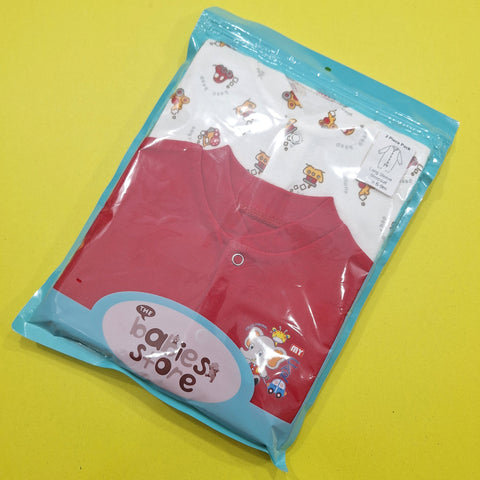 TBS - Pack of 2 Sleep Suits - Vol 02-25 - Red & Car
