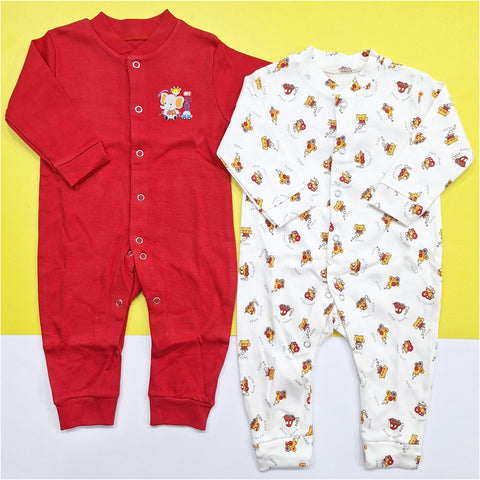 TBS - Pack of 2 Sleep Suits - Vol 02-25 - Red & Car