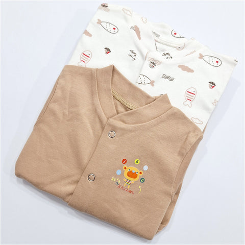 TBS - Pack of 2 Sleep Suits - Vol 02-25 - Brown & Fish