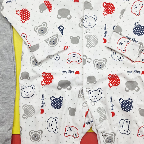 TBS - Pack of 2 Sleep Suits - Vol 02-25 - Grey & Bear