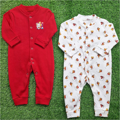 TBS - Pack of 2 Sleep Suits - Vol 02-25 - Red & Car