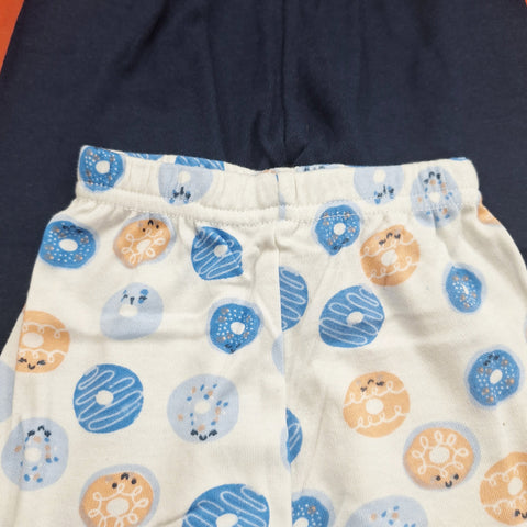 TBS - Pack of 2 - Night Suits - Navy Blue & Donuts