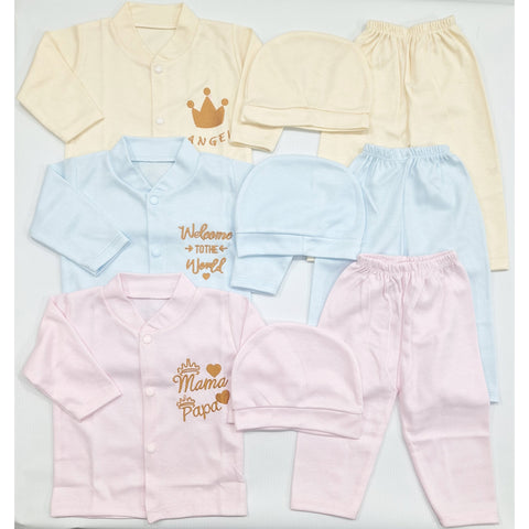 Kiddy's - Pack of 3 - Newborn Night Suits - Welcome