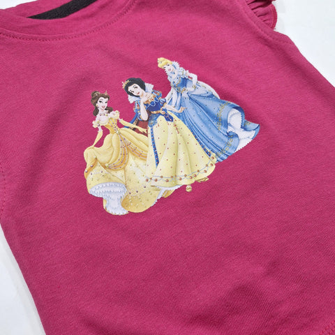 2 Pieces - Suit Set - Disney Princess - Shocking Pink