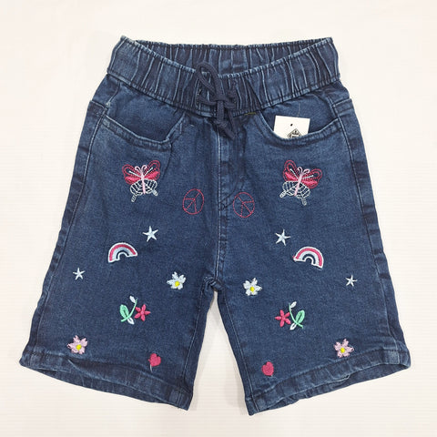 Basic Shorts - Denim - Navy Blue - Girl