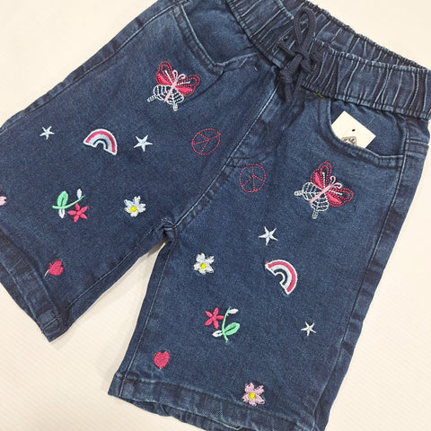 Basic Shorts - Denim - Navy Blue - Girl