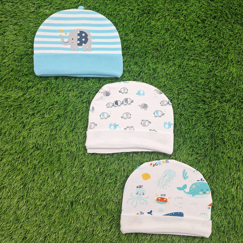 BRL - Pack of 3 Caps - Blue - Elephant
