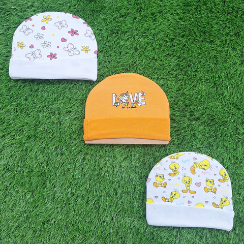 BRL - Pack of 3 Caps - Orange - Love