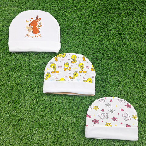 BRL - Pack of 3 Caps - White - Mommy