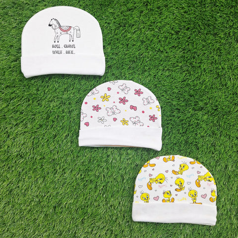 BRL - Pack of 3 Caps - White - Crawl