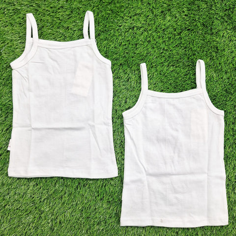 Pack of 2 - Girl's Camisole - White