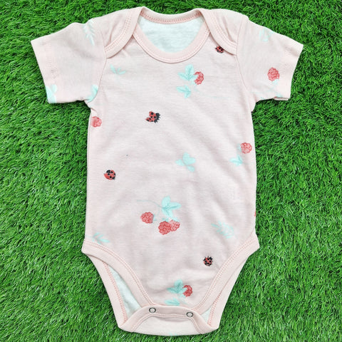 TBS - Pack of 3 - Short Sleeve Bodysuits - Pink - Love & Donuts