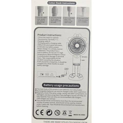 Mini Spray Water Fan - 1585