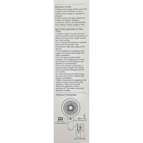 Cartoon Handheld Fan - 3165