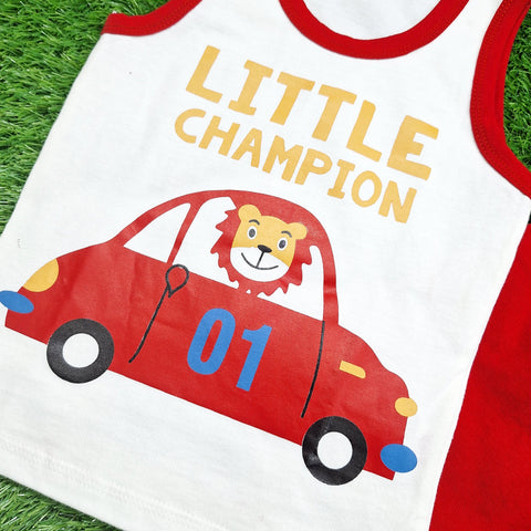 Sando & Shorts - Red - Champion