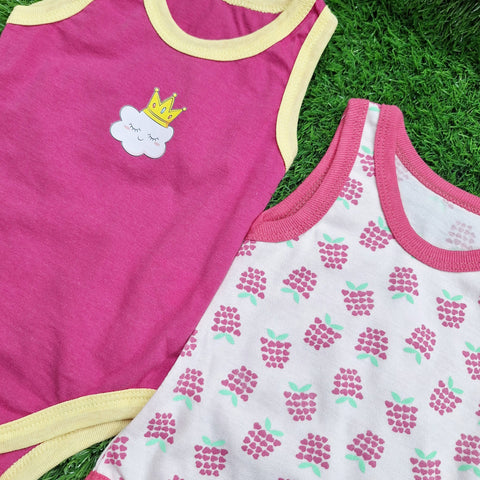 TBS - Pack of 3 Onesies - Girls - Pink & Grapes
