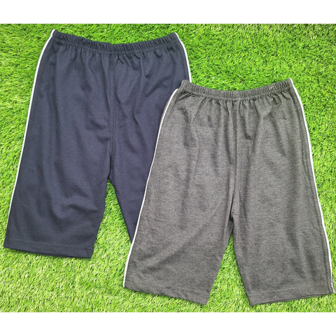 Casual Wear - Pack of 2 Shorts - Navy Blue & Charcoal