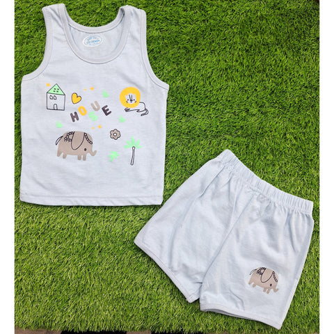 Sando & Shorts - Blue - House