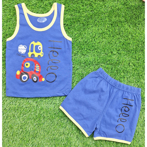 Sando & Shorts - Blue - Hello Car