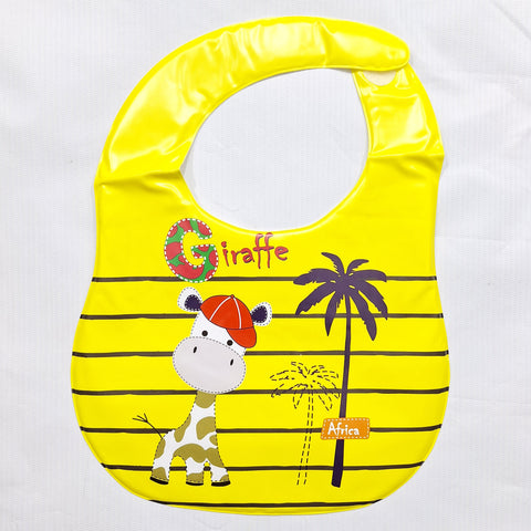 Baby Bib - Yellow - Giraffe
