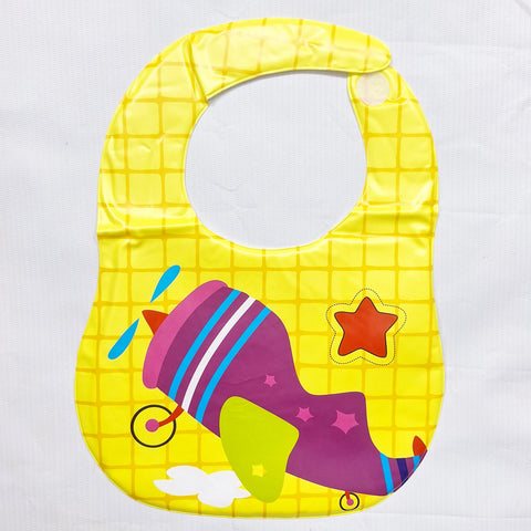 Baby Bib - Yellow - Aeroplane