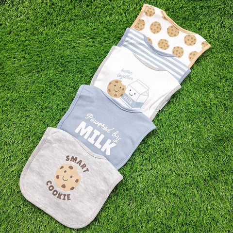 Aifeier - Pack of 5 Bibs - Boys - Theme 10