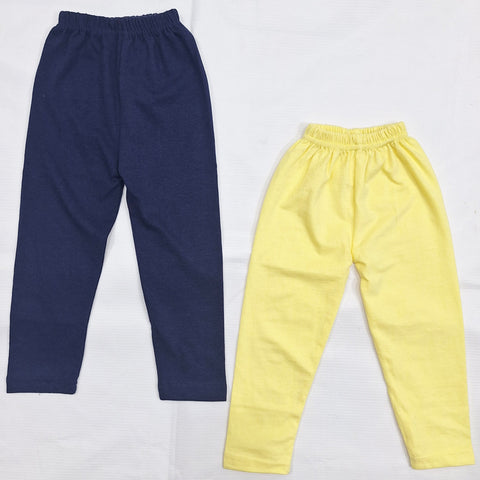 Pack of 2 - Plain - Trouser Tights - Navy Blue & Yellow