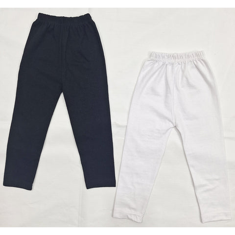 Pack of 2 - Plain - Trouser Tights - Black & White
