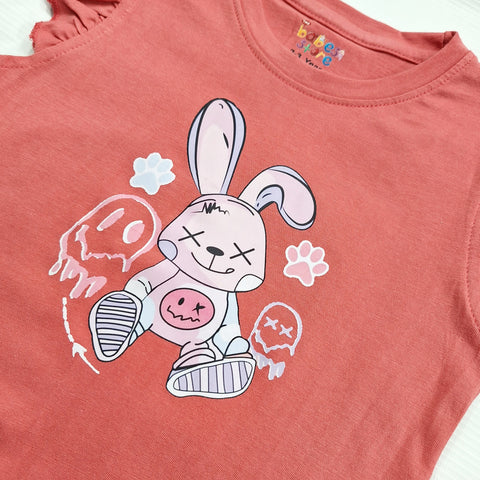 TBS_BRL - T-Shirt & Shorts - Pink - Happy Cat