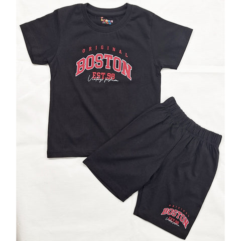 TBS_BRL - T-Shirt & Shorts - Black - Boston