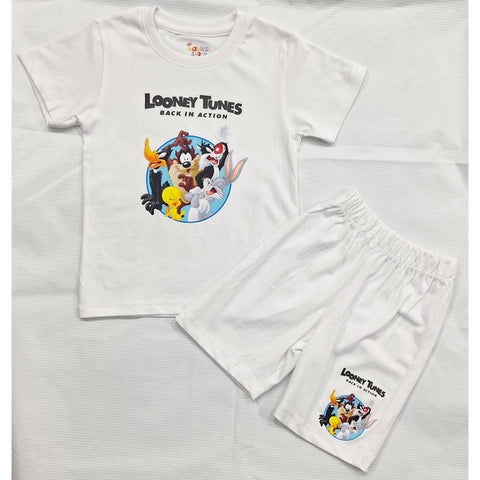 TBS_BRL - T-Shirt & Shorts - White - Looney Tunes