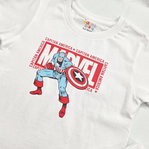 TBS_BRL - T-Shirt & Shorts - White - Marvel