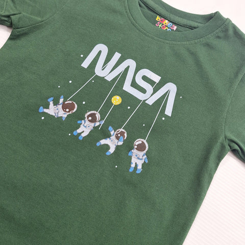 TBS_BRL - T-Shirt & Shorts - Green - NASA