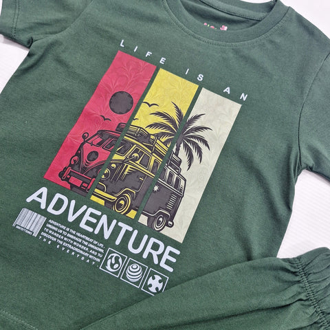 TBS_BRL - T-Shirt & Shorts - Green - Adventure