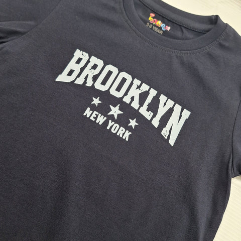 TBS_BRL - T-Shirt & Shorts - Navy Blue - Brooklyn