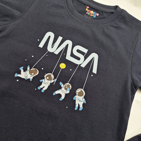 TBS_BRL - T-Shirt & Shorts - Navy Blue - NASA