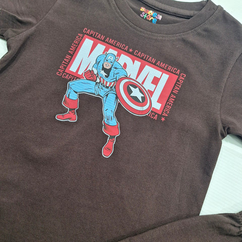 TBS_BRL - T-Shirt & Shorts - Brown - Marvel