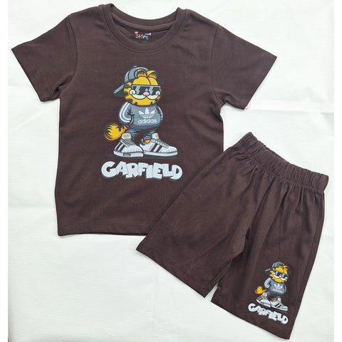 TBS_BRL - T-Shirt & Shorts - Brown - Car Field