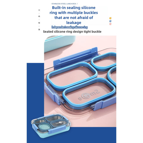 Lunch Box - Smile - Sky Blue - China - 2561
