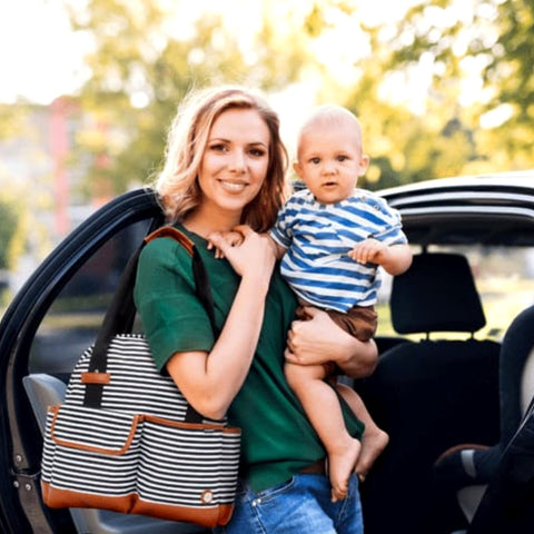 12 Pockets - iPack - Stripes - Diaper Backpack