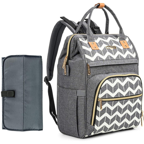 Babeyer - Waterproof Diaper Backpack - Zig Zag