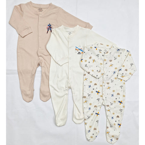 BRL - Pack of 3 - Sleep Suits - Captain America