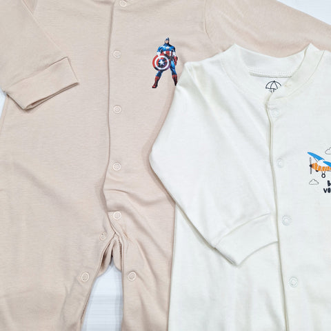 BRL - Pack of 3 - Sleep Suits - Captain America