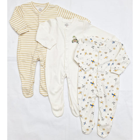 BRL - Pack of 3 - Sleep Suits - Streak