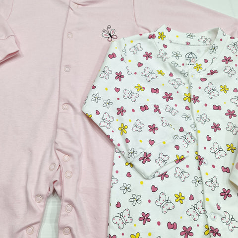 BRL - Pack of 3 - Sleep Suits - Butterfly