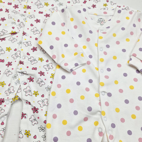 BRL - Pack of 3 - Sleep Suits - Butterfly